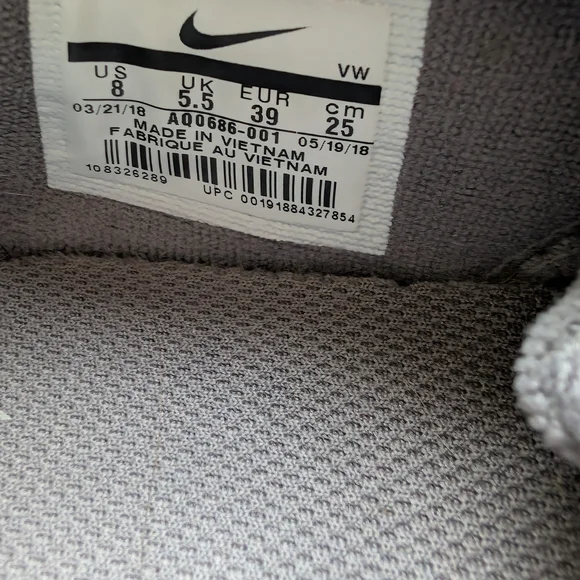 Nike Womens AIR BELLA TR PRM Grey / Rose Gold  training Shoes women's size 8 - Picture 9 of 10